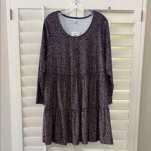 Love, Fire Animal Print Dress